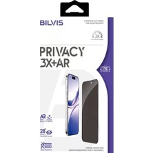 Mbb E-Ticaret iPhone 16 Pro Max Bilvis 3x Ar Hayalet Cam Ekran Koruyucu - Siyah
