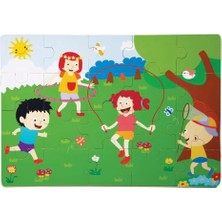 Mbb E-Ticaret 1276-CS Chiva, Ilkbahar Ahşap Yer Puzzle
