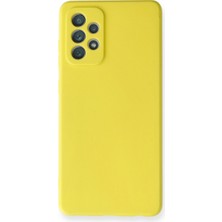 Mbb E-Ticaret Galaxy A72 Kılıf Nano Içi Kadife Silikon - Sarı