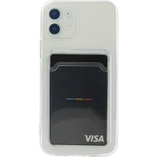 Mbb E-Ticaret iPhone 12 Kılıf Kart Şeffaf Silikon - Şeffaf