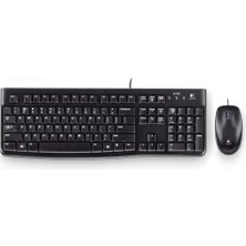 Mbb E-Ticaret Logıtech MK120 Tr Q USB Kablolu Klavye ve Mouse Set Siyah 920-002560