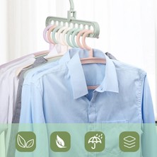 Mbb E-Ticaret Buffer® 9 Bölmeli Yer Tasarrufu Sağlayan Katlanır Sihirli Elbise Askısı