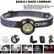 Mbb E-Ticaret 7 Mod Şarjlı Kafa ve Kamp Lambası WT-618
