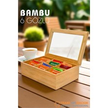 Mbb E-Ticaret Poşet Çay Kutusu Ahşap Sallama Çay Organizer Kahve Şeker Aksesuar Kutusu 721846