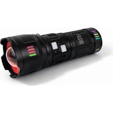 Mbb E-Ticaret Bedotech BD-G01 30W Tg LED Alüminyum Alaşımlı Zoomlu Type-C Şarjlı El Feneri