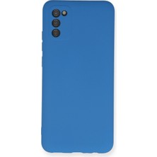 Mbb E-Ticaret Galaxy A03S Kılıf Nano Içi Kadife Silikon - Mavi