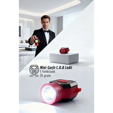 Mbb E-Ticaret Ultra-Pro 5 Fonksiyonlu 600 Lümen Usb-C Şarjlı Mini LED El Feneri & Kamp Lambası 722876