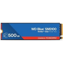 Mbb E-Ticaret 500 GB Wd Blue SN5100 Pcı-4.0 6600 Mb/s 5600 Mb/s M2 SSD WDS500G5B0E