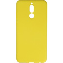 Mbb E-Ticaret Mate 10 Lite Kılıf Nano Içi Kadife Silikon - Sarı