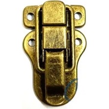 Mbb E-Ticaret Sandık, Kutu Klipsi, Ön Kilidi - 48X30MM, Antik, 1 Adet