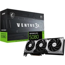 Mbb E-Ticaret Msı Geforce RTX5080 16G Ventus 3x Oc 16GB Gdrr7 256BIT 1xhdmı 3xdp Ekran Kartı