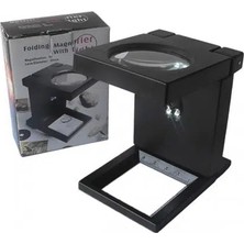 Mbb E-Ticaret -Katlanır Plastık,led Işıklı Test Cıhazı Büyüteç 2.5X90MM