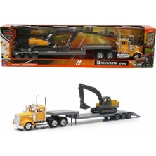 Mbb E-Ticaret 1:43 Long Haul Kenworth Taşıyıcı Tır ve Ekskavatör