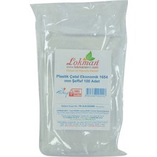 Mbb E-Ticaret Plastik Çatal Ekonomik 1654 mm Şeffaf 100 Adet 1 Paket