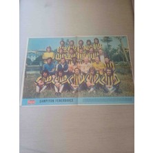 Hayat Dergisi Şampiyon Fenerbahçe ve Beşiktaş Poster Cift Tarafli Poster Bir Tarafinda Fenerbahçe Diger Taraf Besiktas