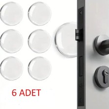 Mbb E-Ticaret Şeffaf  Silikon Mobilya ve Kapı Durdurucu Darbe Pedi 6 Lı