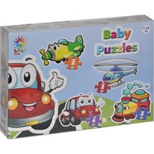 Mbb E-Ticaret LCBYB00 Kids Baby Puzzles - Taşıtlar / 2+2+3+4 Parça Puzzle / +1 Yaş