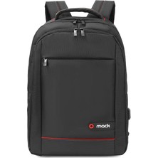 Mbb E-Ticaret Mack MCC-007 17.3" Offıce USB Girişli Notebook Sırt Çantası Siyah