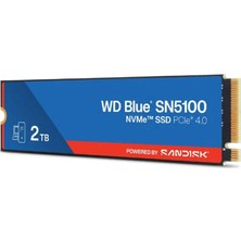Mbb E-Ticaret 2 Tb Wd Blue SN5100 Pcı-4.0 7100MB/S 6700MB/S M2 SSD WDS200T5B0E