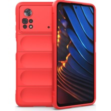 Mbb E-Ticaret Poco X4 Pro 5g Kılıf Optimum Silikon - Kırmızı