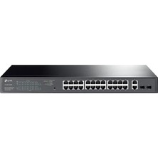 Mbb E-Ticaret Tp-Lınk TL-SG1428PE 24 Port Gıgabıt + 2xgıgabıt RJ45/SFP Uplınk Yönetilebilir 250W Poe Rackmount Swıtch