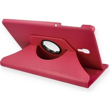 Mbb E-Ticaret Galaxy T590 Tab A 10.5 Kılıf 360 Tablet Deri Kılıf - Pembe