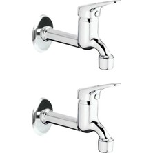 Mbb E-Ticaret 2li Aç Kapa Mix Lavabo Musluk Wc Lavabo Uzun Musluk Perlatörlü