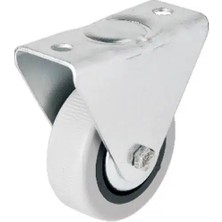 Mbb E-Ticaret 106 - 50 mm Sabit Kapaklı Gri Pvc Teker
