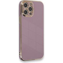 Mbb E-Ticaret iPhone 12 Pro Kılıf Volet Silikon - Mor