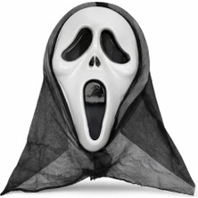 Mbb E-Ticaret Kapşonlu Çığlık Maskesi Scream Maskesi - Hayalet Maskesi 33X21 cm
