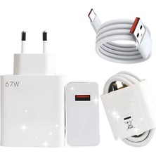Mbb E-Ticaret Type-C 67W (Watt) Ultra Hızlı Şarj Aleti Adaptör Kablo Set