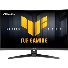 Mbb E-Ticaret 31.5 Asus Tuf Gamıng VG32VQM5B 0.5ms 250MHZ 2xhdmı 1xdp Fhd 1920X1080 Hoparlör Flıcker Free Curved Vesa Siyah