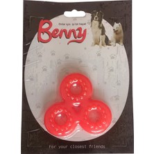 Mbb E-Ticaret Benny Köpek Oyuncağı Üçlü H 9 x 9 cm Kırmızı