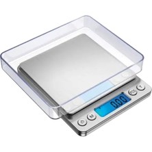 Mbb E-Ticaret Crown Dijital Göstergeli Kare Mutfak Terazi (3 Kg/0.1)