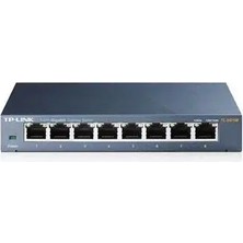 Mbb E-Ticaret Tp-Lınk TL-SG108 8 Port Gıgabıt Masaüstü Metal Kasa Swıtch