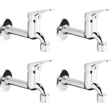 Mbb E-Ticaret 4lü Aç Kapa Mix Lavabo Musluk Wc Lavabo Uzun Musluk Perlatörlü