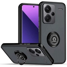 Mbb E-Ticaret Redmi Note 13 Pro Plus Kılıf Montreal Yüzüklü Silikon Kapak - Siyah