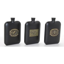 Mbb E-Ticaret Paslanmaz Çelik Kabartmalı Tekli 6 Oz Matara ALK2666
