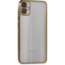 Mbb E-Ticaret Galaxy A05 Kılıf Razer Lensli Silikon - Gold