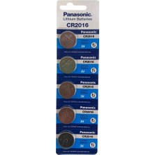Mbb E-Ticaret Panasonic CR2016 3V Lityum Düğme Pil 5’li Kartela 5 Adet