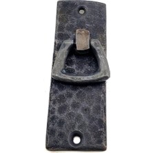 Mbb E-Ticaret Antika Tarz Dekoratif Pirinç Dik Dövme Mobilya Kulbu - 90X31 Mm, Oksit