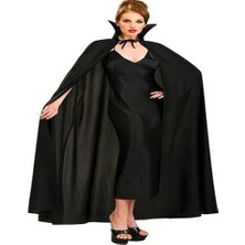 Mbb E-Ticaret Siyah Renk Yakalı Halloween Pelerini 120 cm
