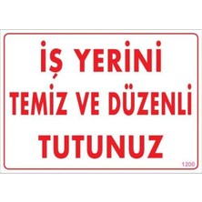 Mbb E-Ticaret Temizlik Düzen Uyarı Levhası 25X35 KOD:1200