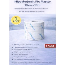 Mbb E-Ticaret Hipoalerjenik Fix Flaster 10 cm x 10 M 1 Adet Nonwoven Medikal Sabitleme Bandı Yapışkanlı Pansuman Flasteri