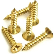 Mbb E-Ticaret Klips, Menteşe, Ayak, Ağaç, Sunta Vidası 3X13 mm - Sarı 1000 Adet