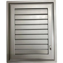 Mbb E-Ticaret Plastik Menfez 65X65 Gümüş Banyo Wc Halandırma