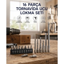 Epilons 16 Parça Bits, Adaptör ve Tornavida Ucu Seti