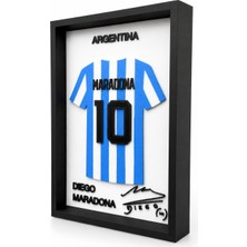 Reborn 3D Diego Maradona Forma Çerçevesi
