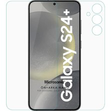 Altes Grup Samsung Galaxy S24 Plus Ön + Arka Nano Cam Ekran Koruyucu [galaxy S24 Plus ile Uyumlu Ekran Koruyucu - Şeffaf]