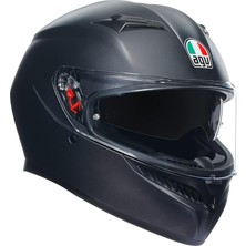Altes Grup K3 Motosiklet Kaskı Mono Kapalı Kask Matt Black M | Pinlock